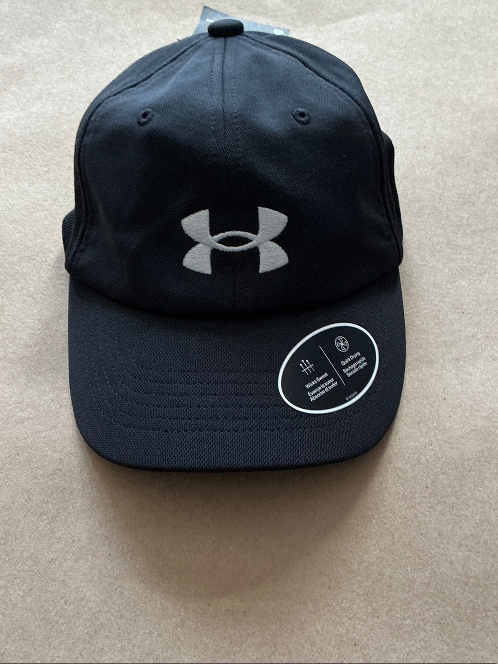 Under Armour Black Hat with White Logo